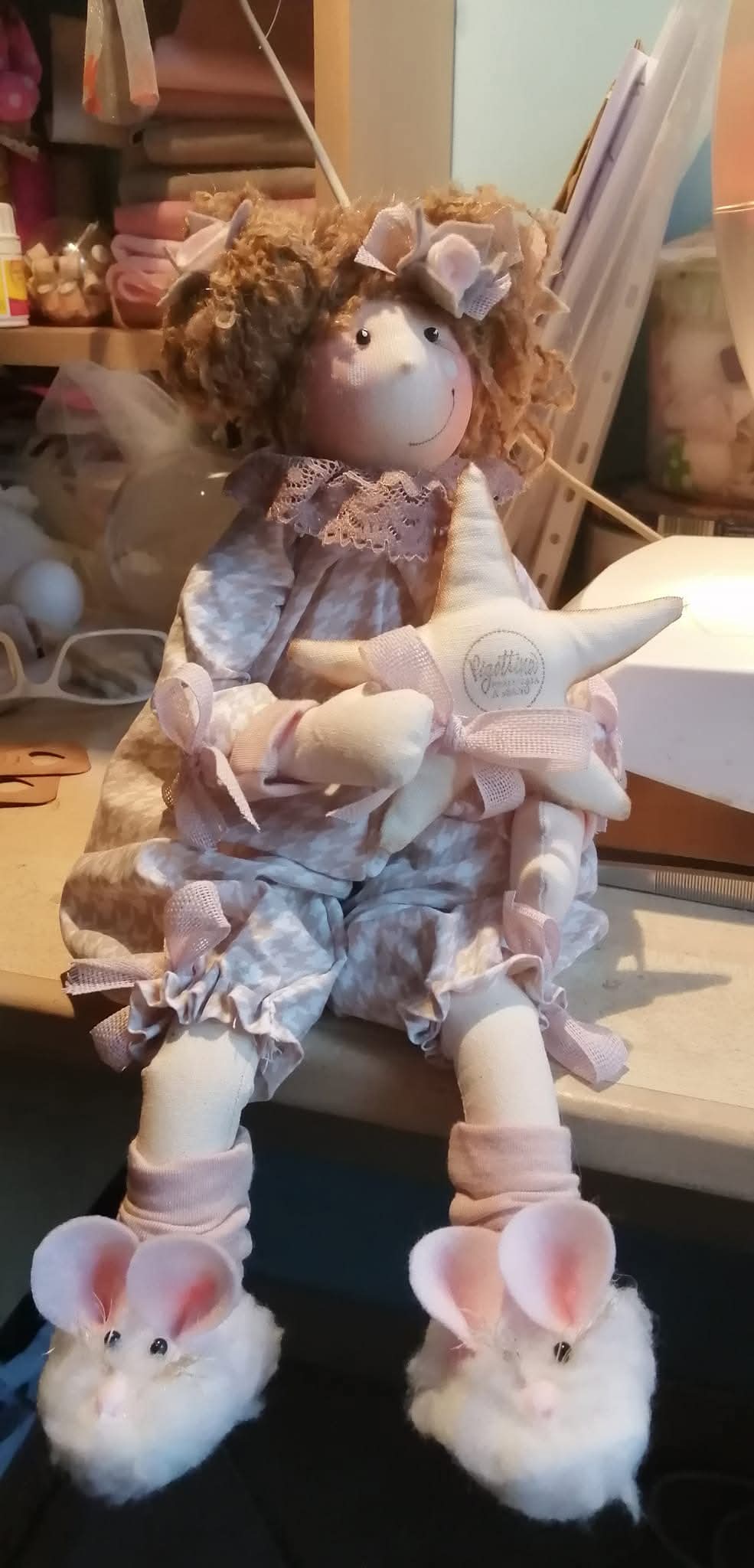 Bambola pigiama con stella